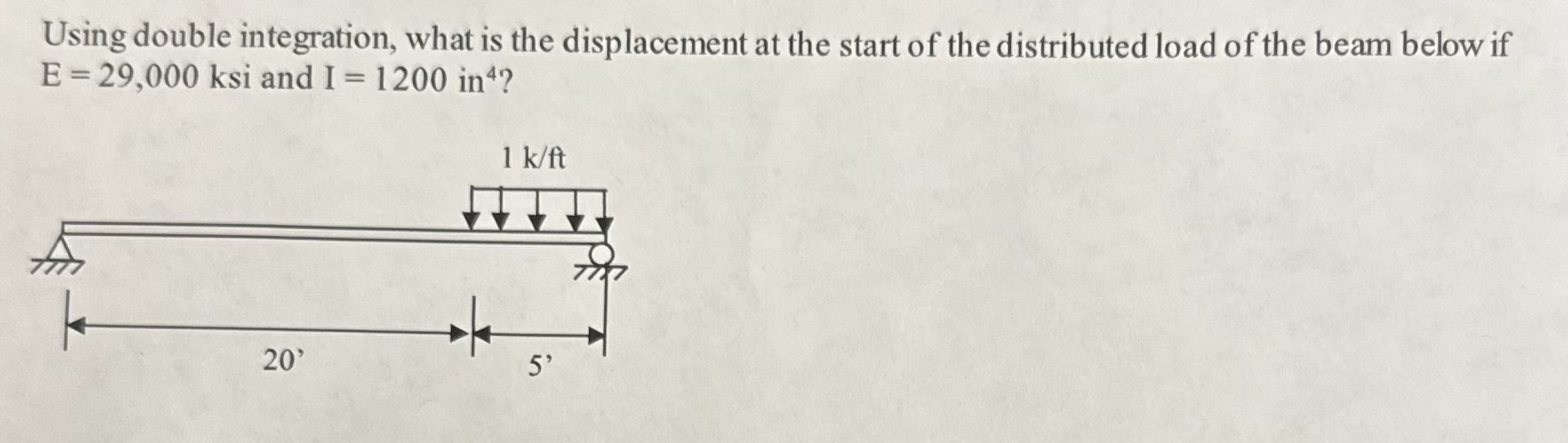 Using double integration, what is the