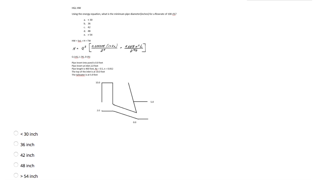 Hydraulic Grade Line Question