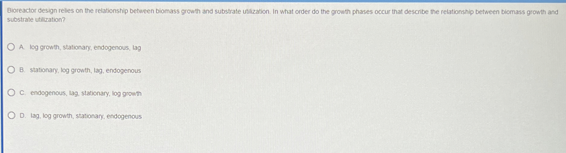 Bioreactor design relies on the relationship