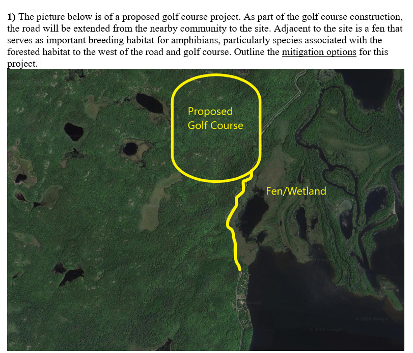 The picture below is of a proposed golf course