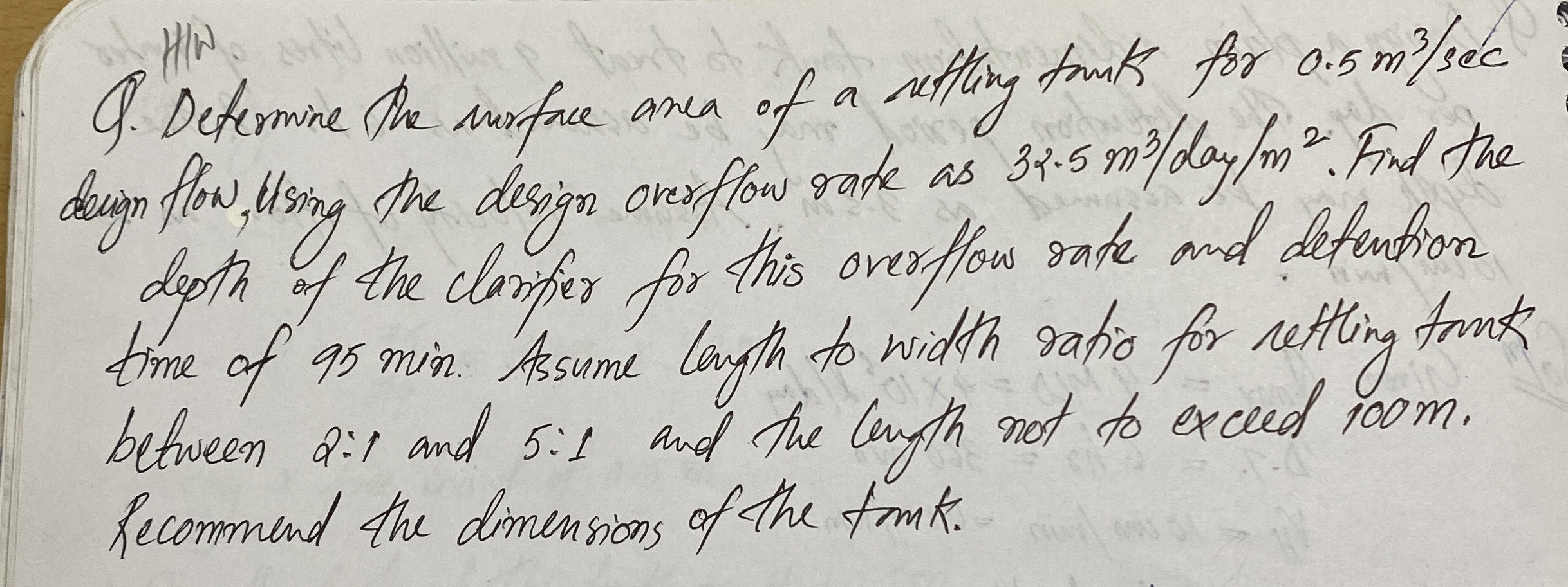 Q . Deterrmine the mirfoce anea of a rettling