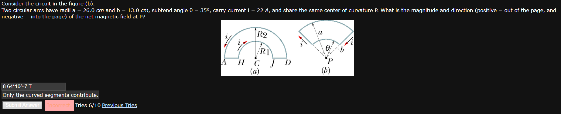 Consider the circuit in the figure ( b ) . Two