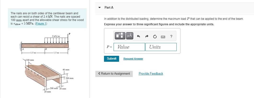 The nails are on both sides of the cantilever