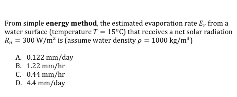 From simple energy method, the estimated