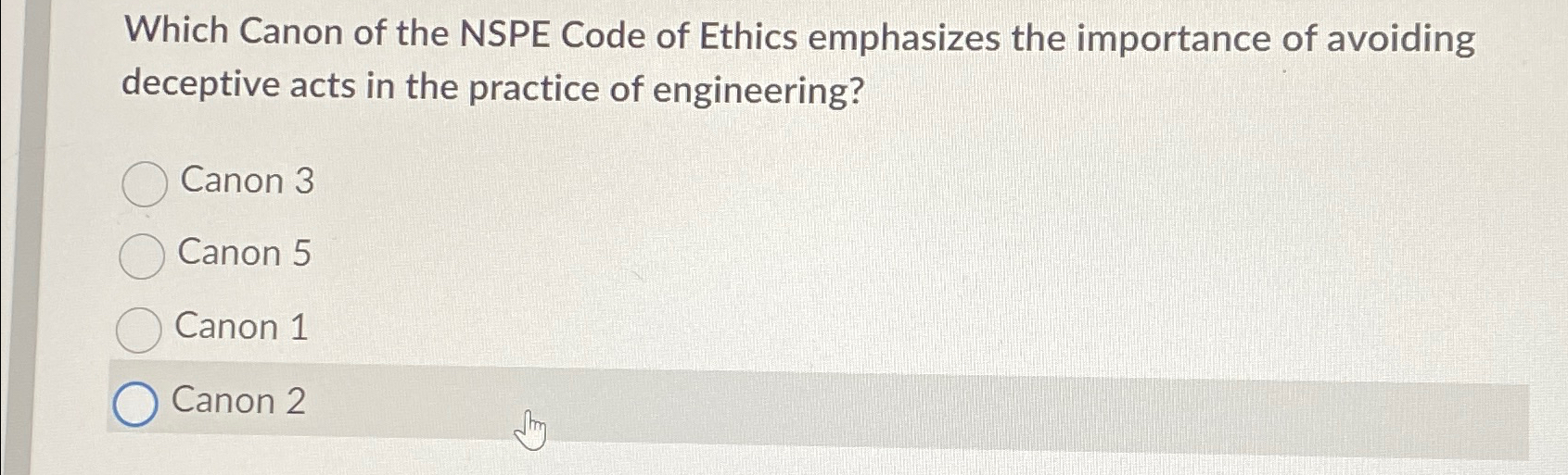 Which Canon of the NSPE Code of Ethics emphasizes