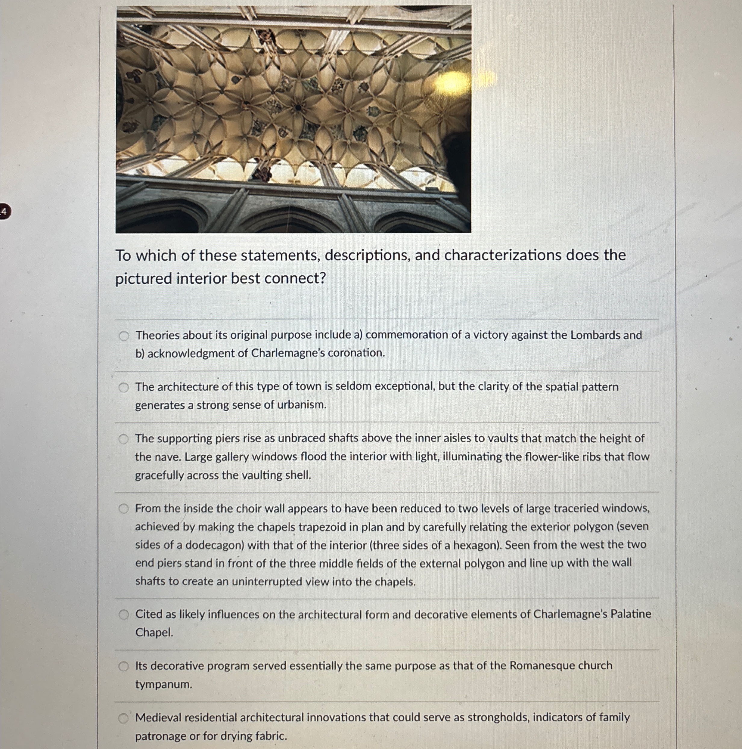 To which of these statements, descriptions, and