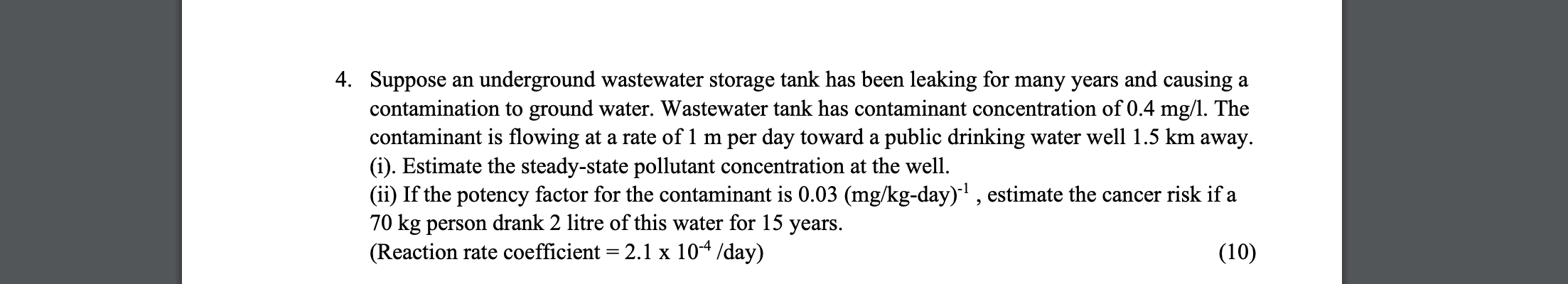 A thermal plant of 2 0 MW is situated in a town.