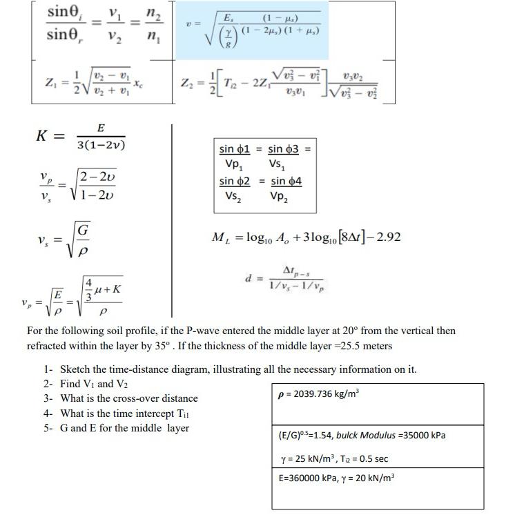 Solve using these equations only K = E 3 ( 1 - 2