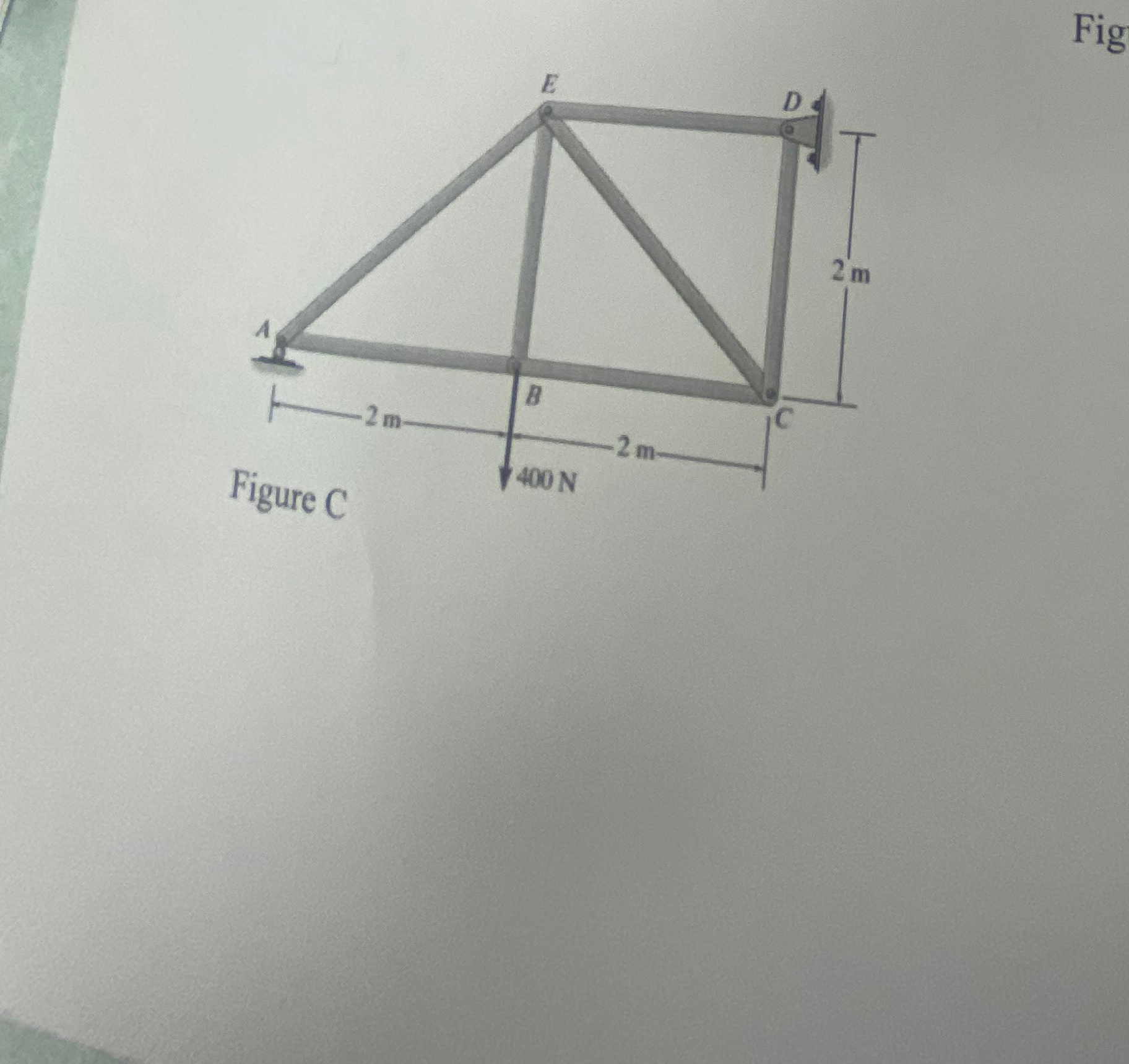 Find the reactions at the supports of the truss