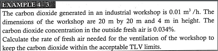 EVAMPE 4 - 3 The carbon dioxide generated in an