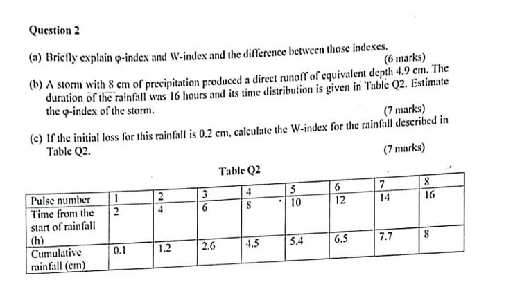 State four desirable features that a flood