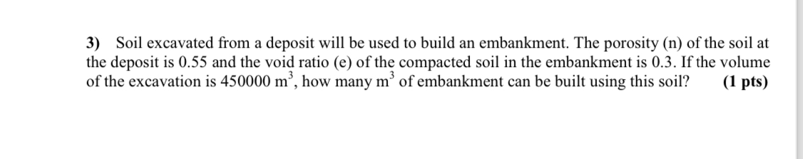 Soil excavated from a deposit will be used to