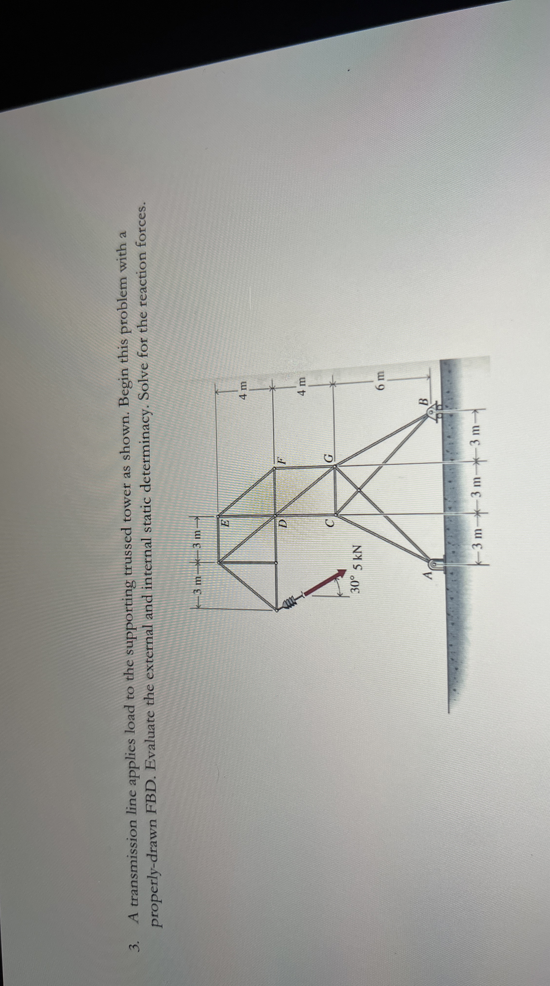 A transmission line applies load to the
