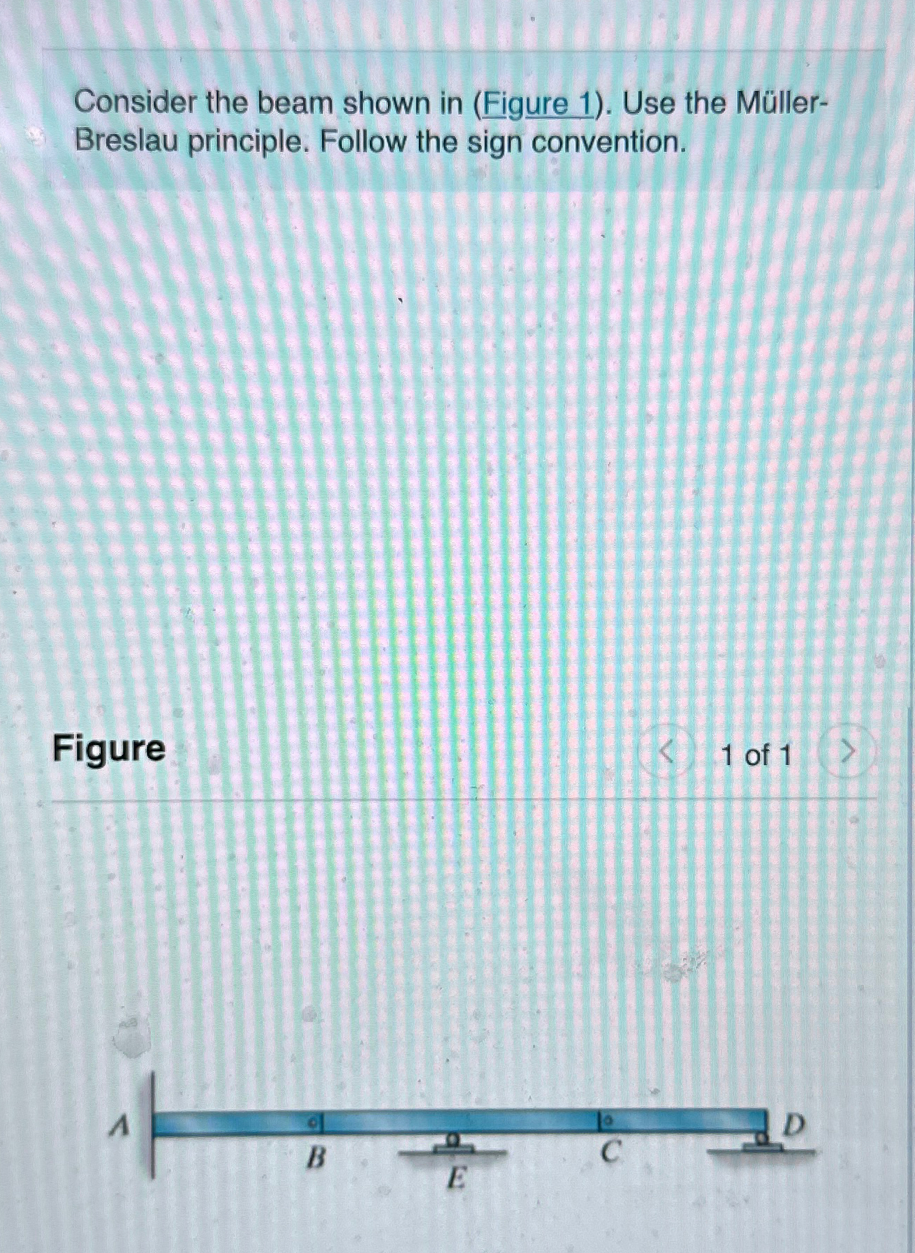 Consider the beam shown in ( Figure 1 ) . Use the