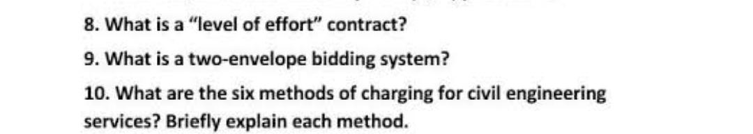 What is a "level of effort" contract? What is a