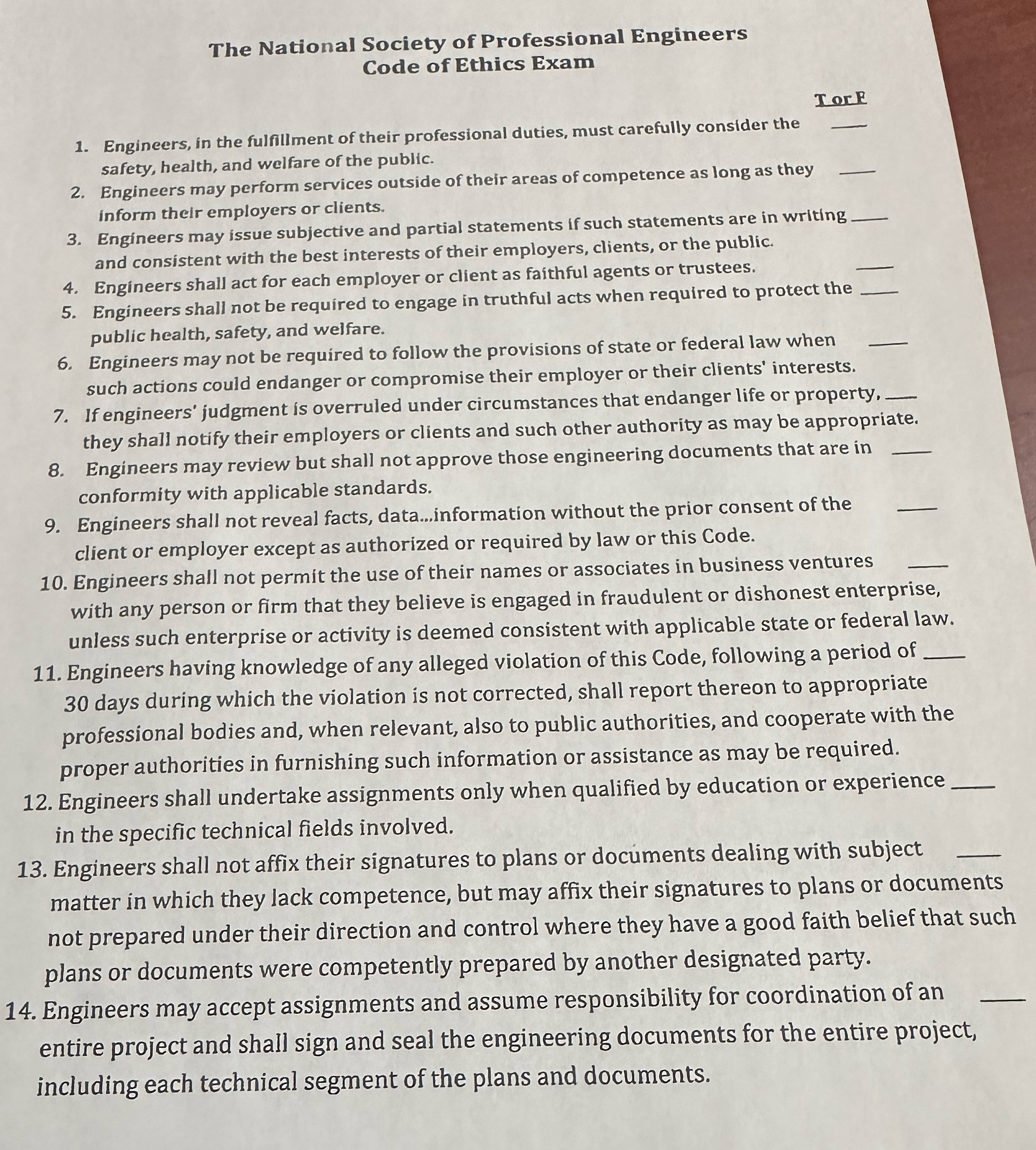 The National Society of Professional Engineers