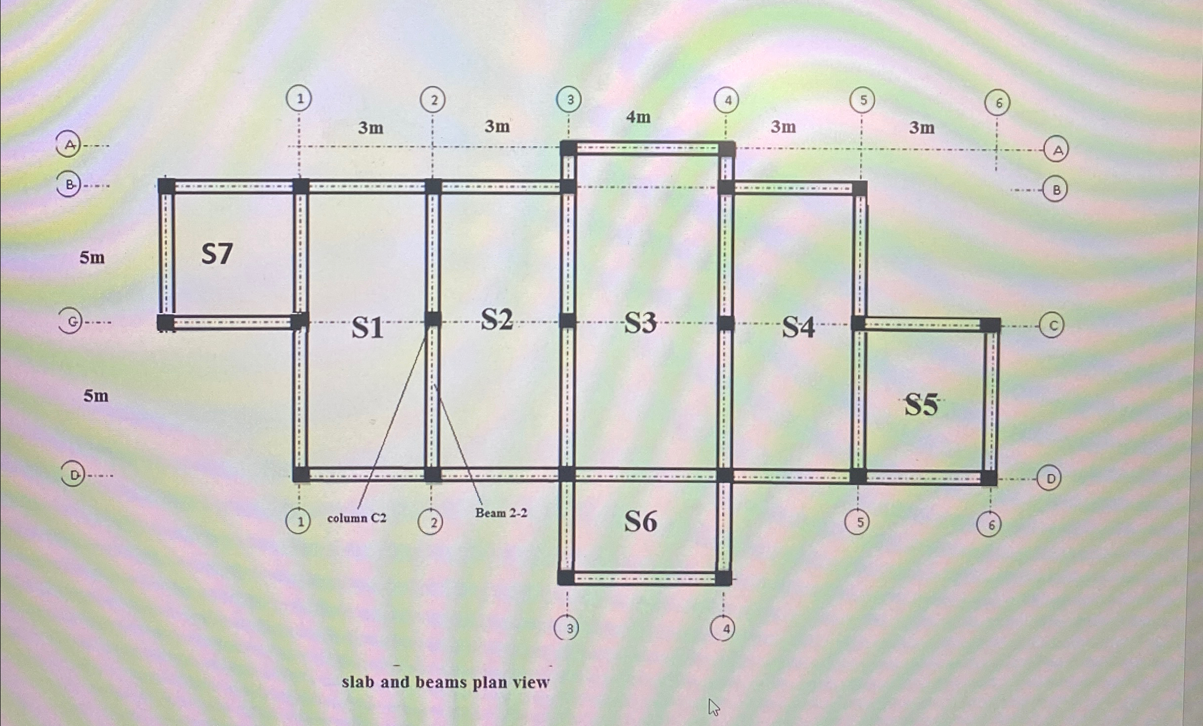 Given data the slab design load is ready to be (