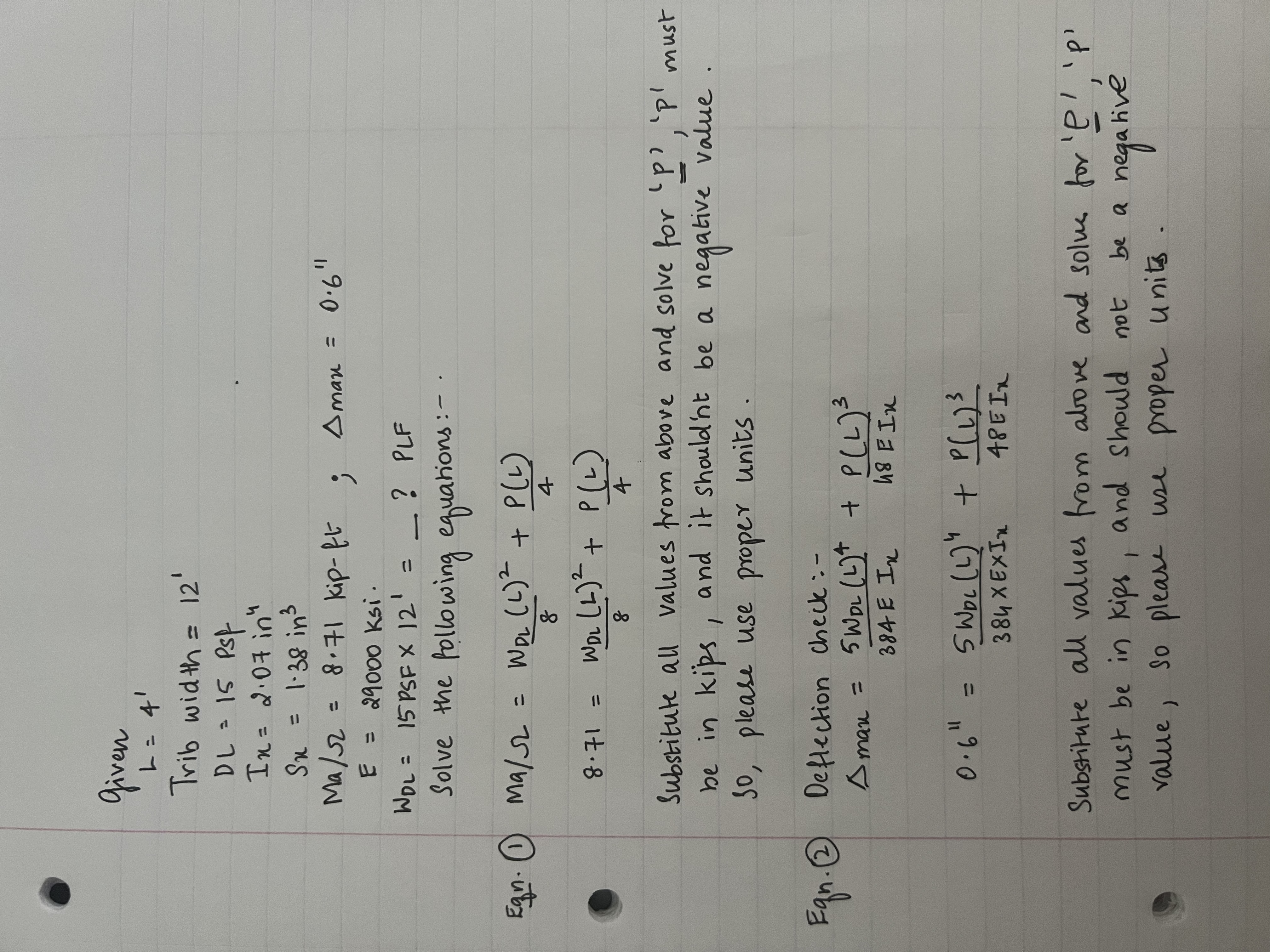 Solve equations 1 and 2 shown below. All the