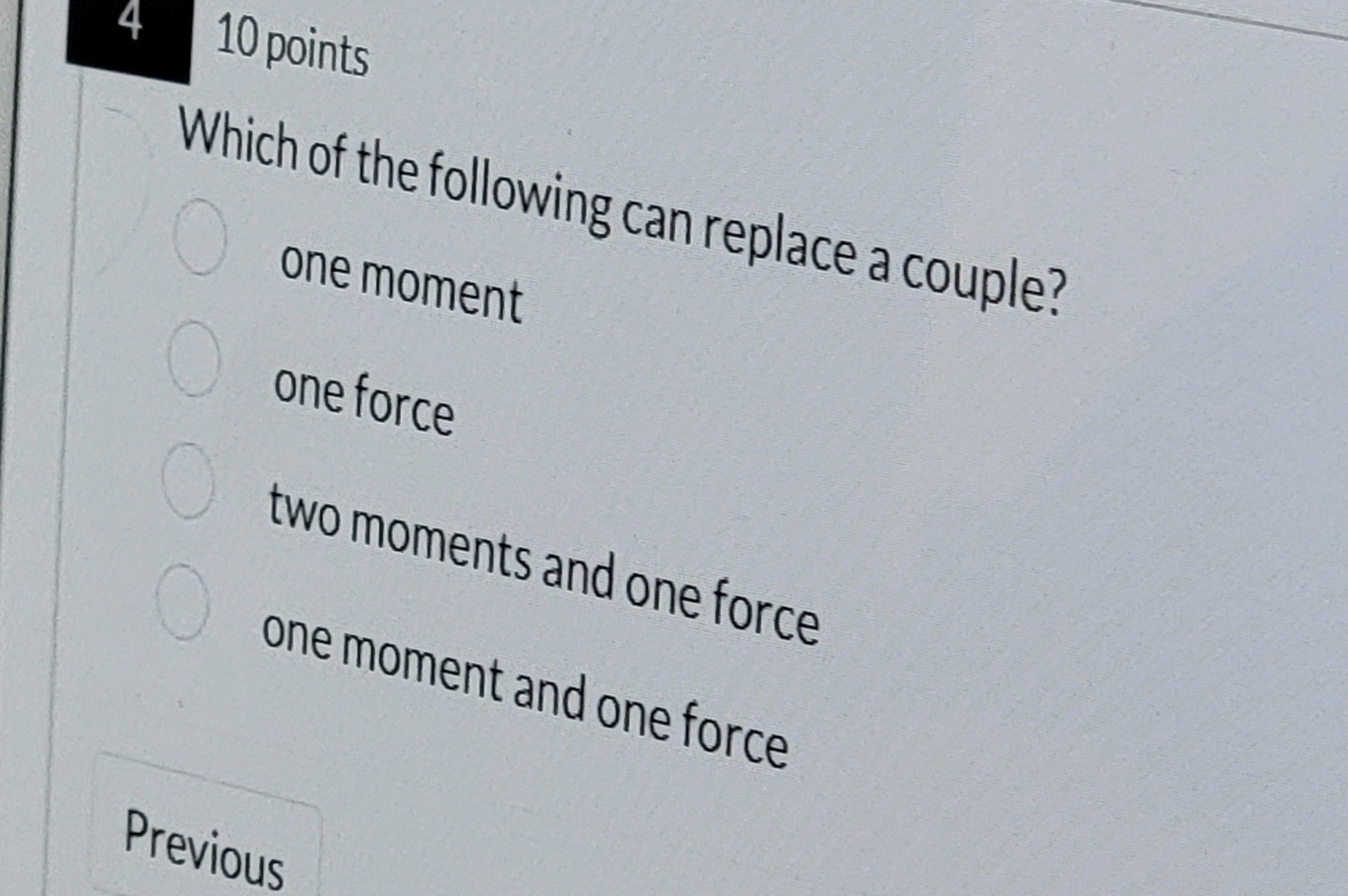 4 , 1 0 points Which of the following can replace