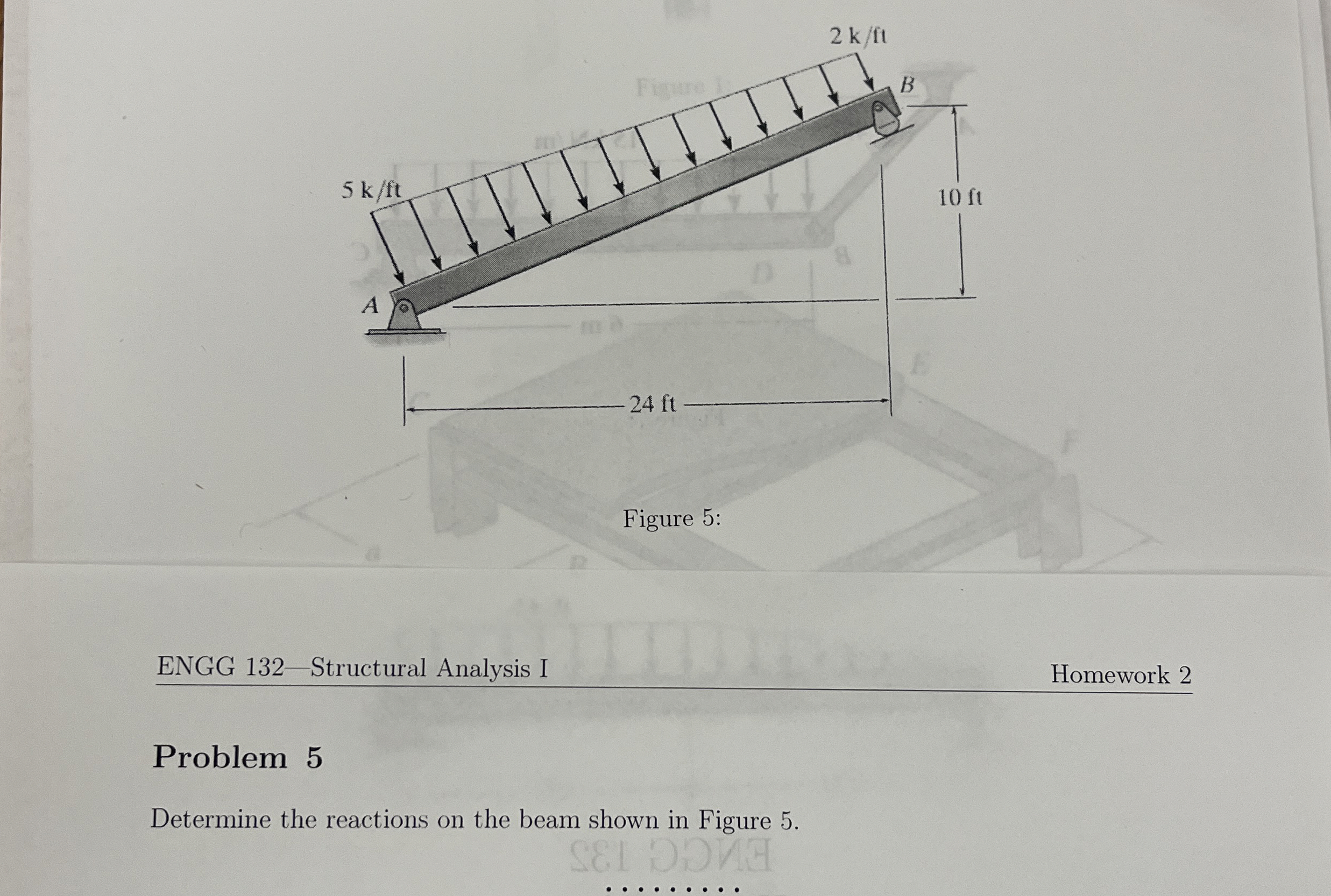 Figure 5 : ENGG 1 3 2 - Structural Analysis I