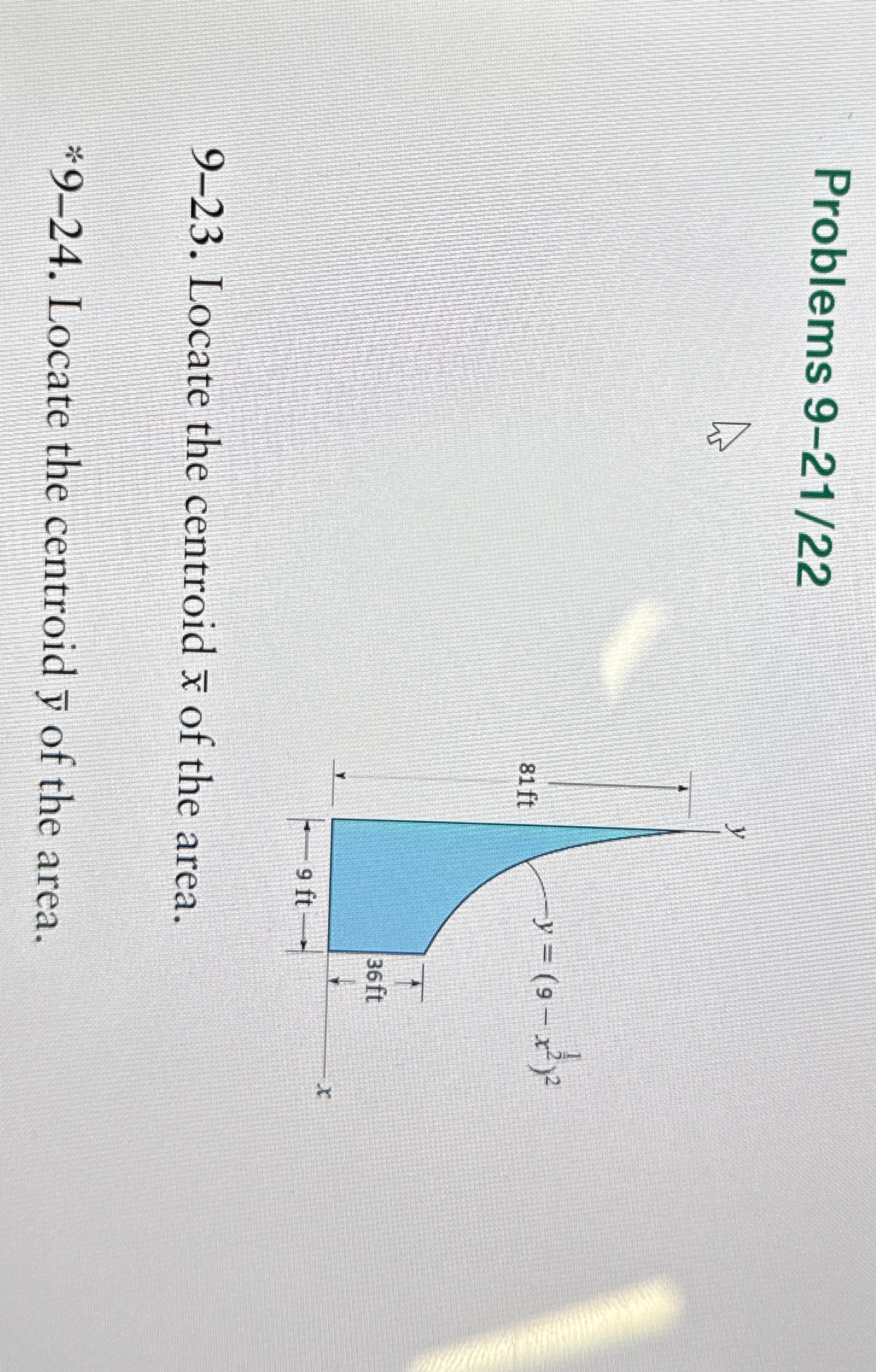 Problems 9 - 2 1 / 2 2 9 - 2 3 . Locate the
