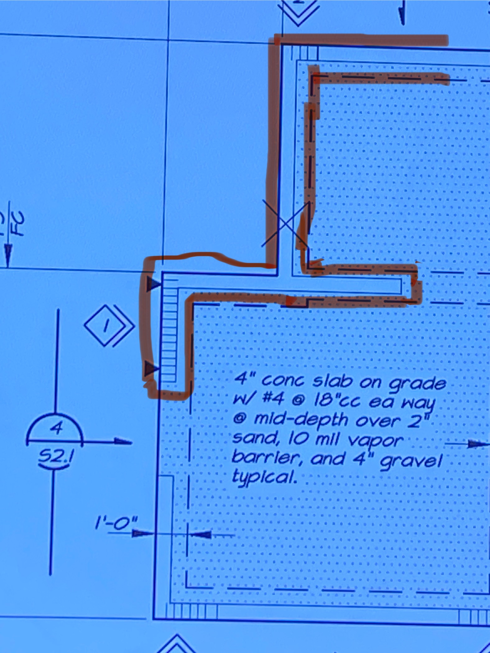 What does this represent in the foundation Plan?