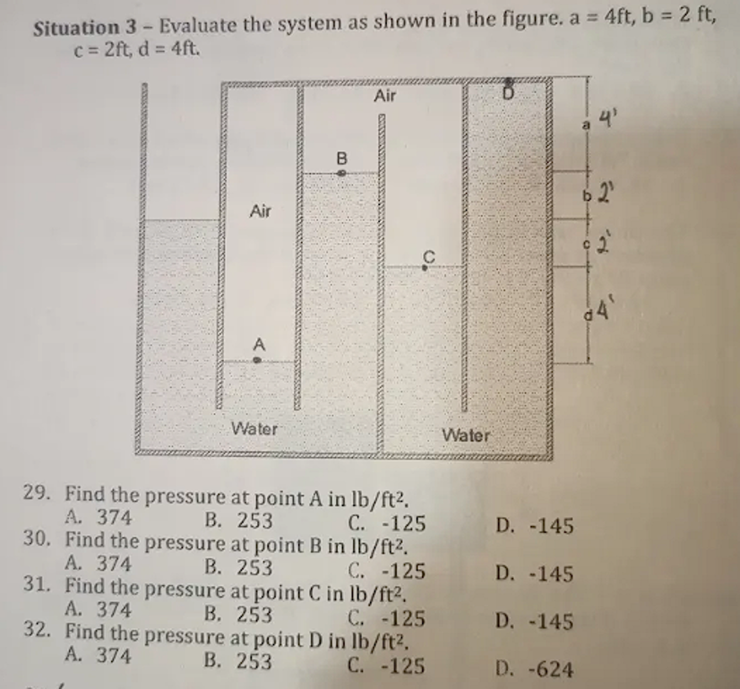 Evaluate the system shownSituation 3 - Evaluate