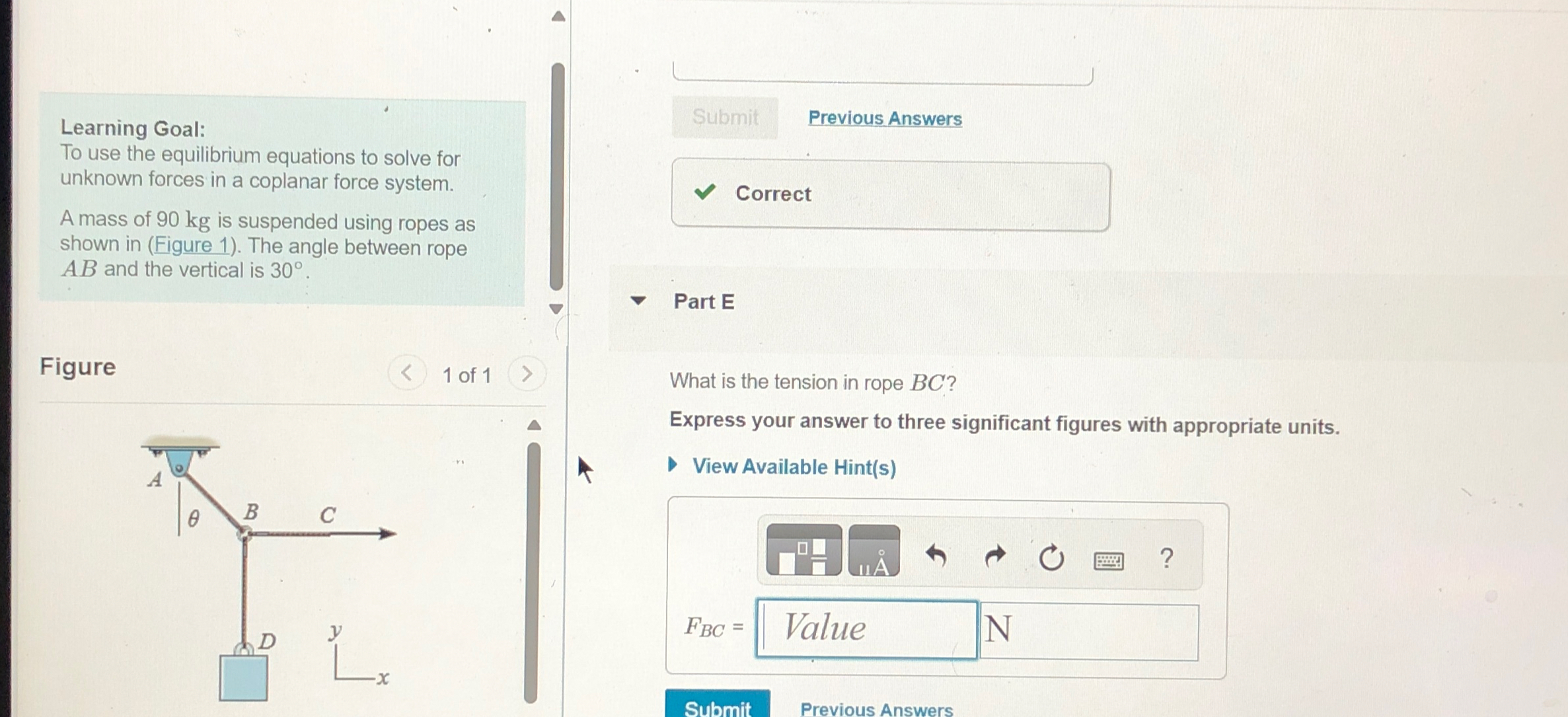 Learning Goal: To use the equilibrium equations