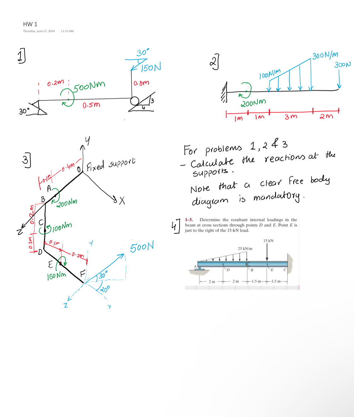 HW 1 Thursday, June 2 7 , 2 0 2 4 1 1 : 1 5 AM