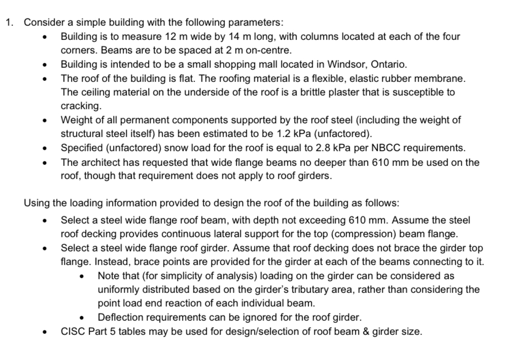 Consider a simple building with the following