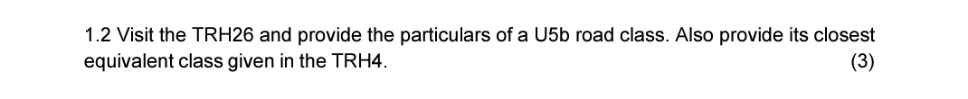 1 . 2 Visit the TRH 2 6 and provide the