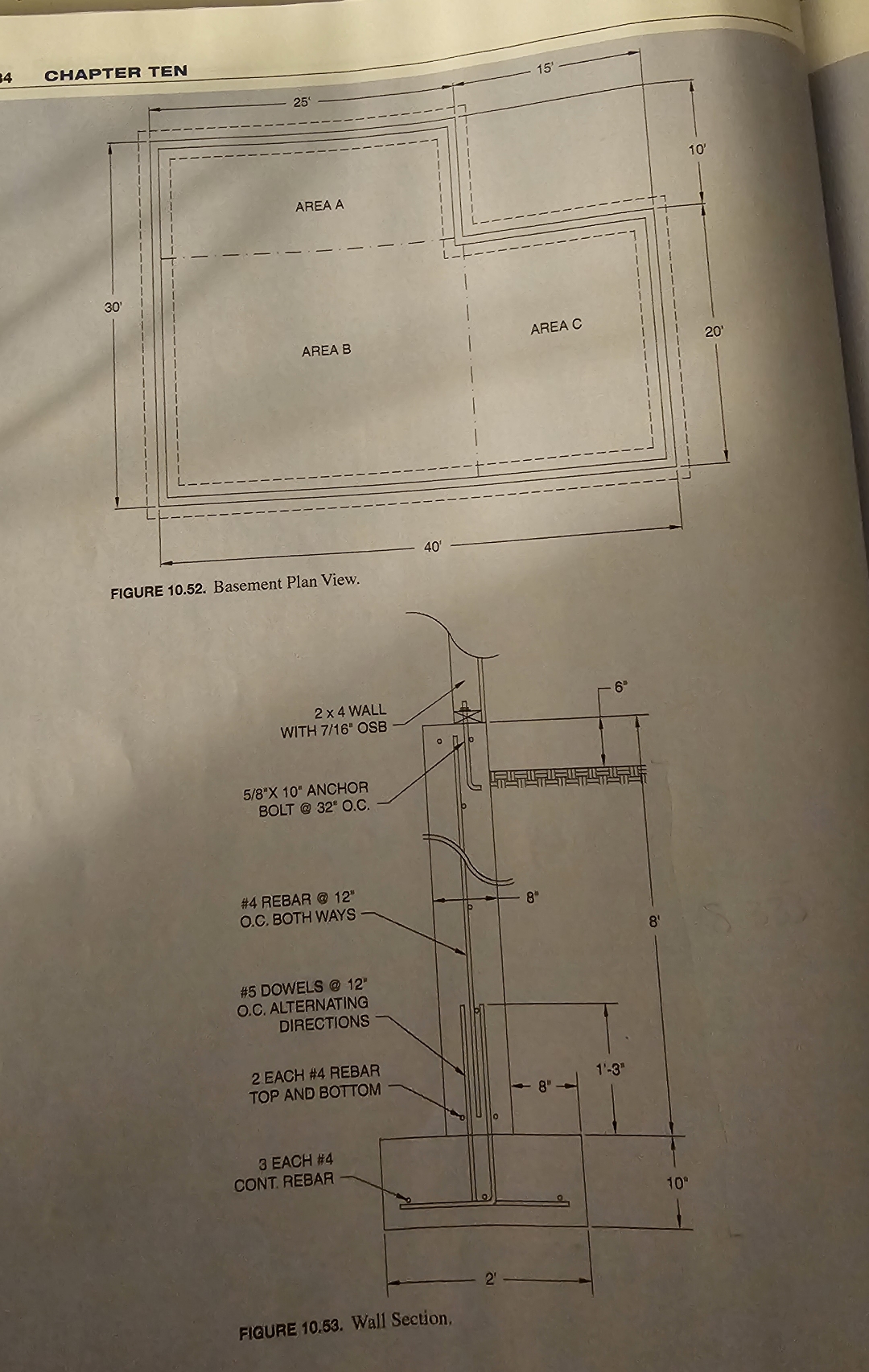 4 CHAPTER TEN FIGURE 1 0 . 5 2 . Basement Plan