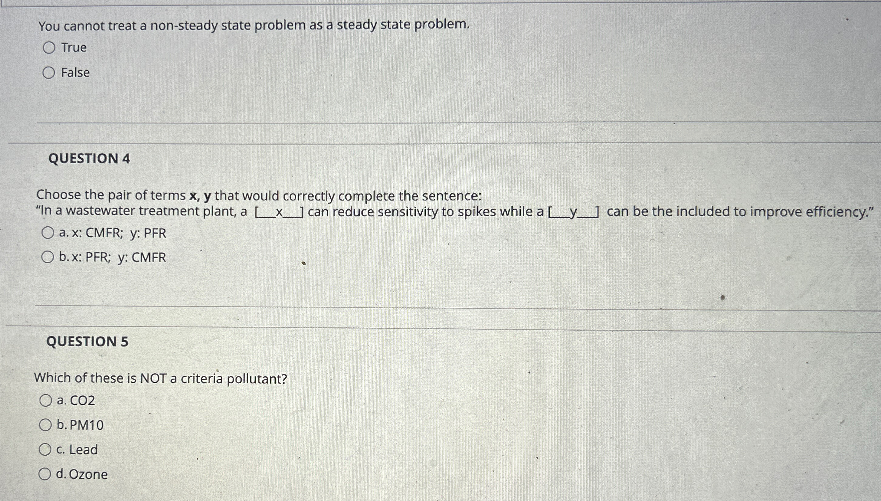 You cannot treat a non - steady state problem as