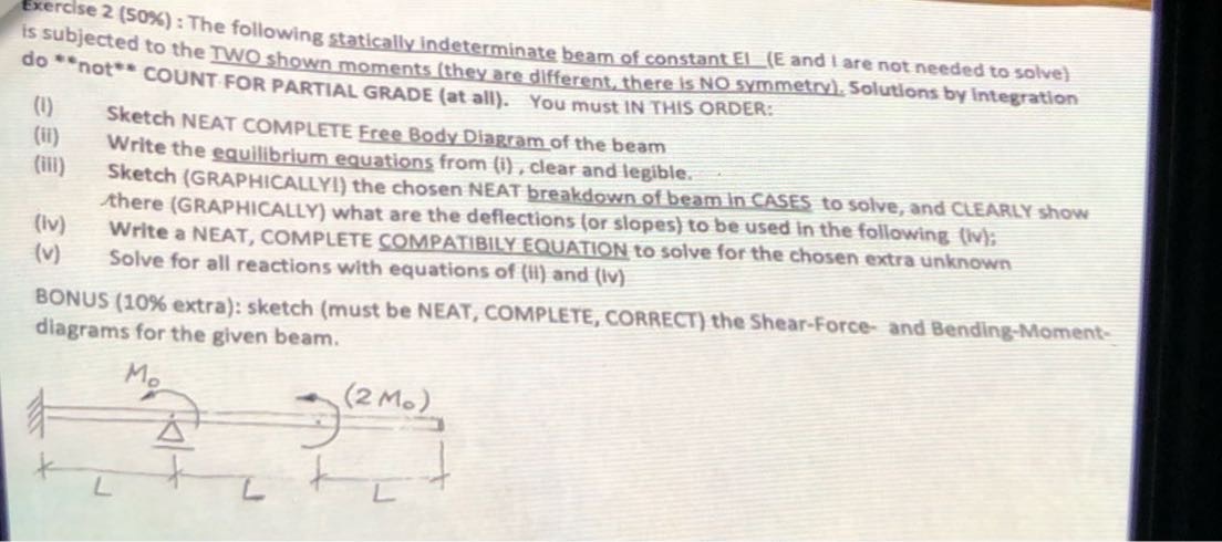 Exerclse 2 ( 5 0 % ) : The following statically