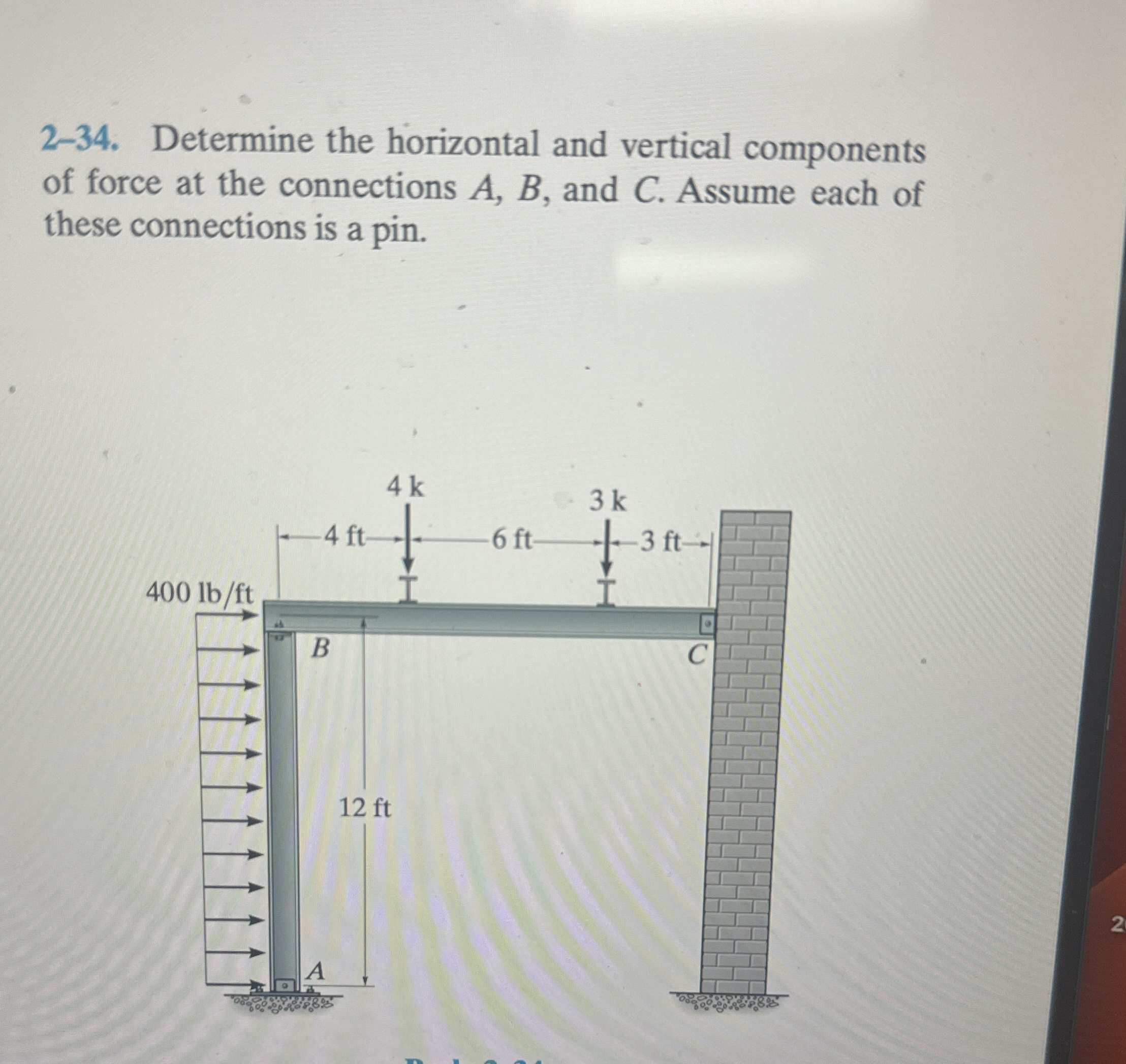 2 - 3 4 . Determine the horizontal and vertical