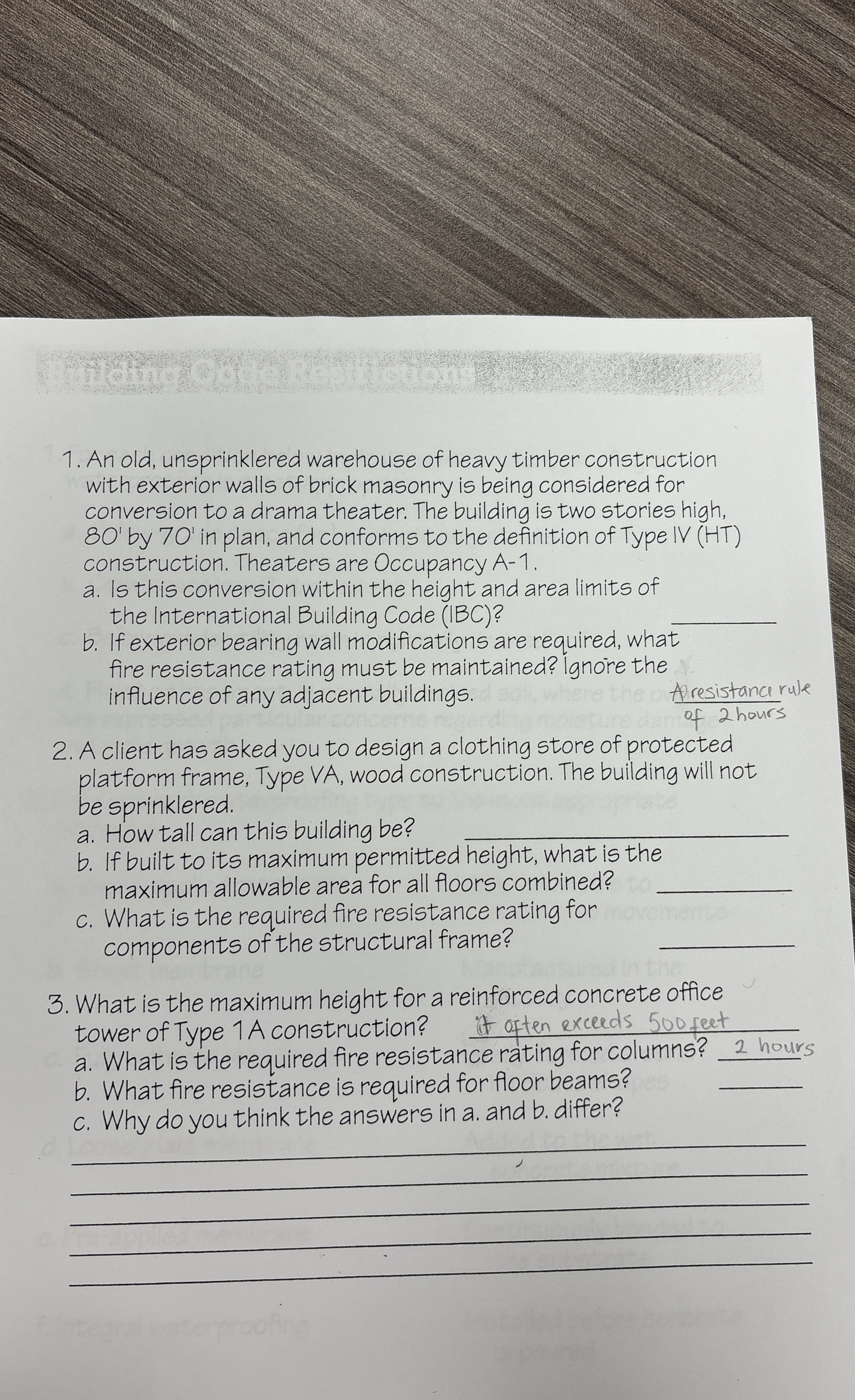 An old, unsprinklered warehouse of heavy timber