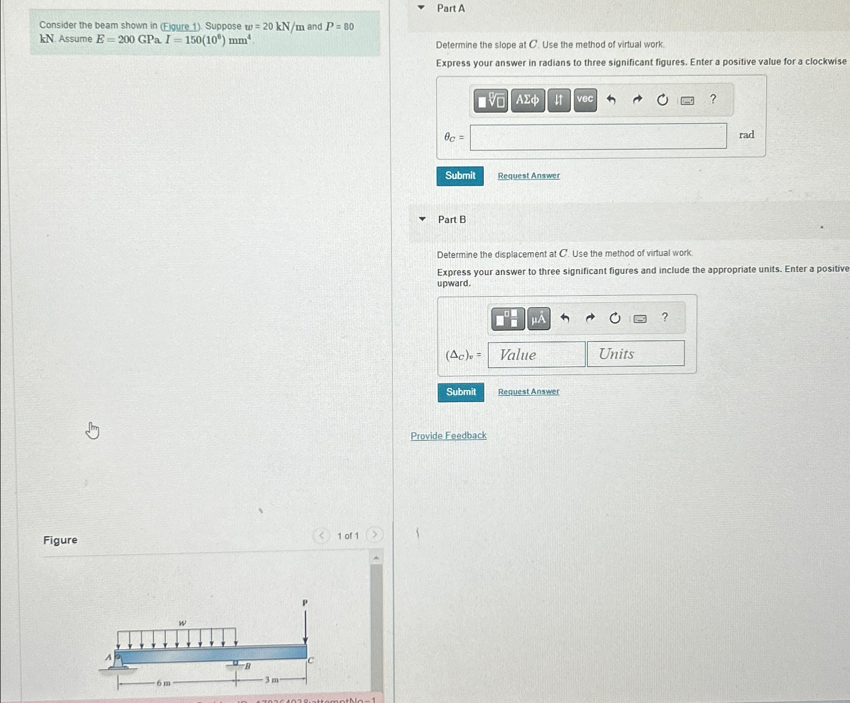 Consider the beam shown in ( Figure 1 ) . Suppose