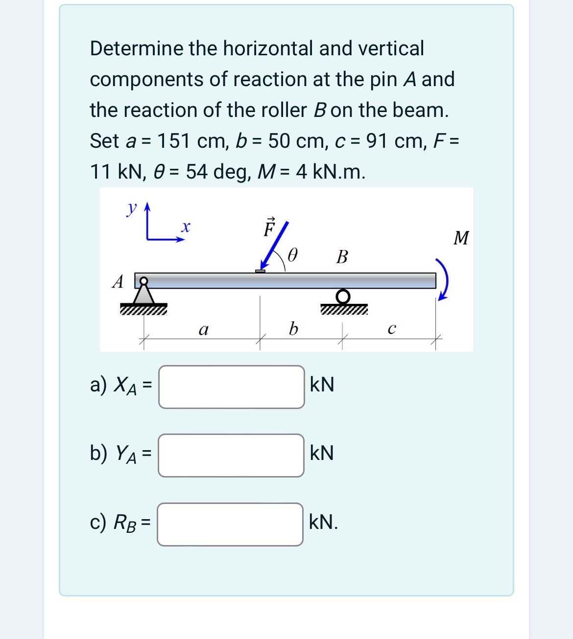 Determine the horizontal and vertical components