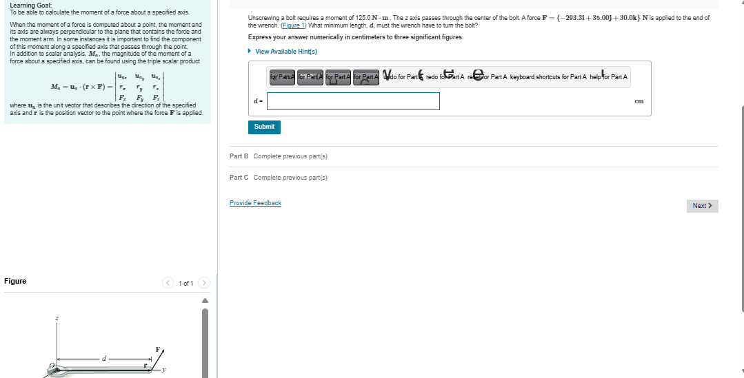 Leaming Goal: To be able to calculate the moment