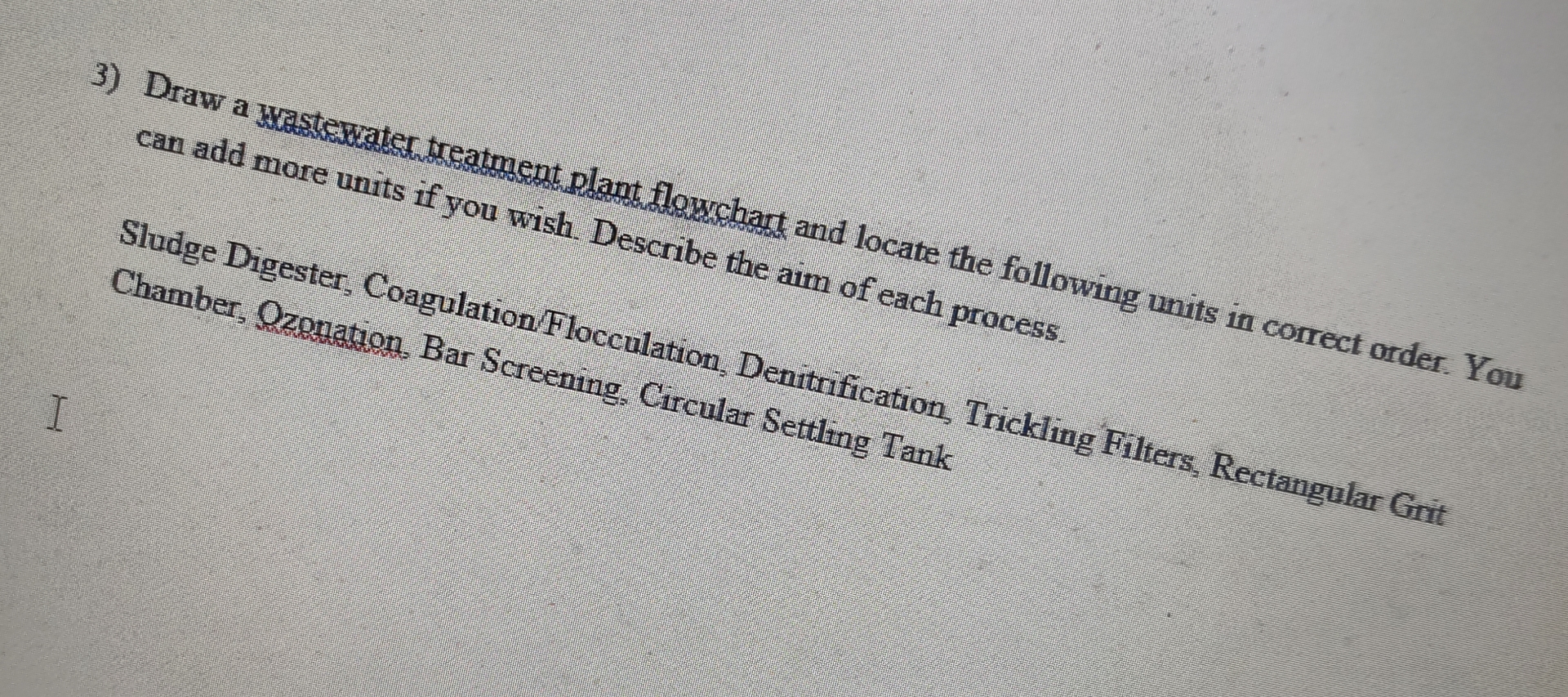 Draw a scrastexcatsc treatroment plant