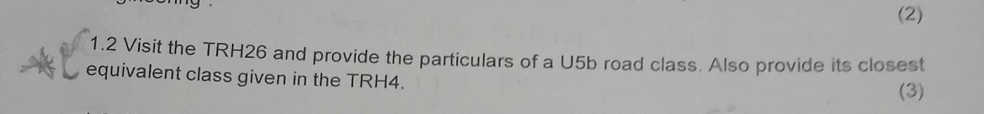 ( 2 ) 1 . 2 Visit the TRH 2 6 and provide the