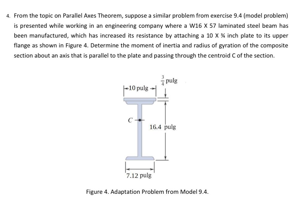 From the topic on Parallel Axes Theorem, suppose