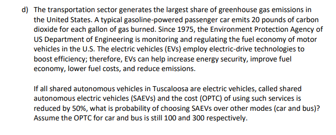 Transportational Engineering The transportation