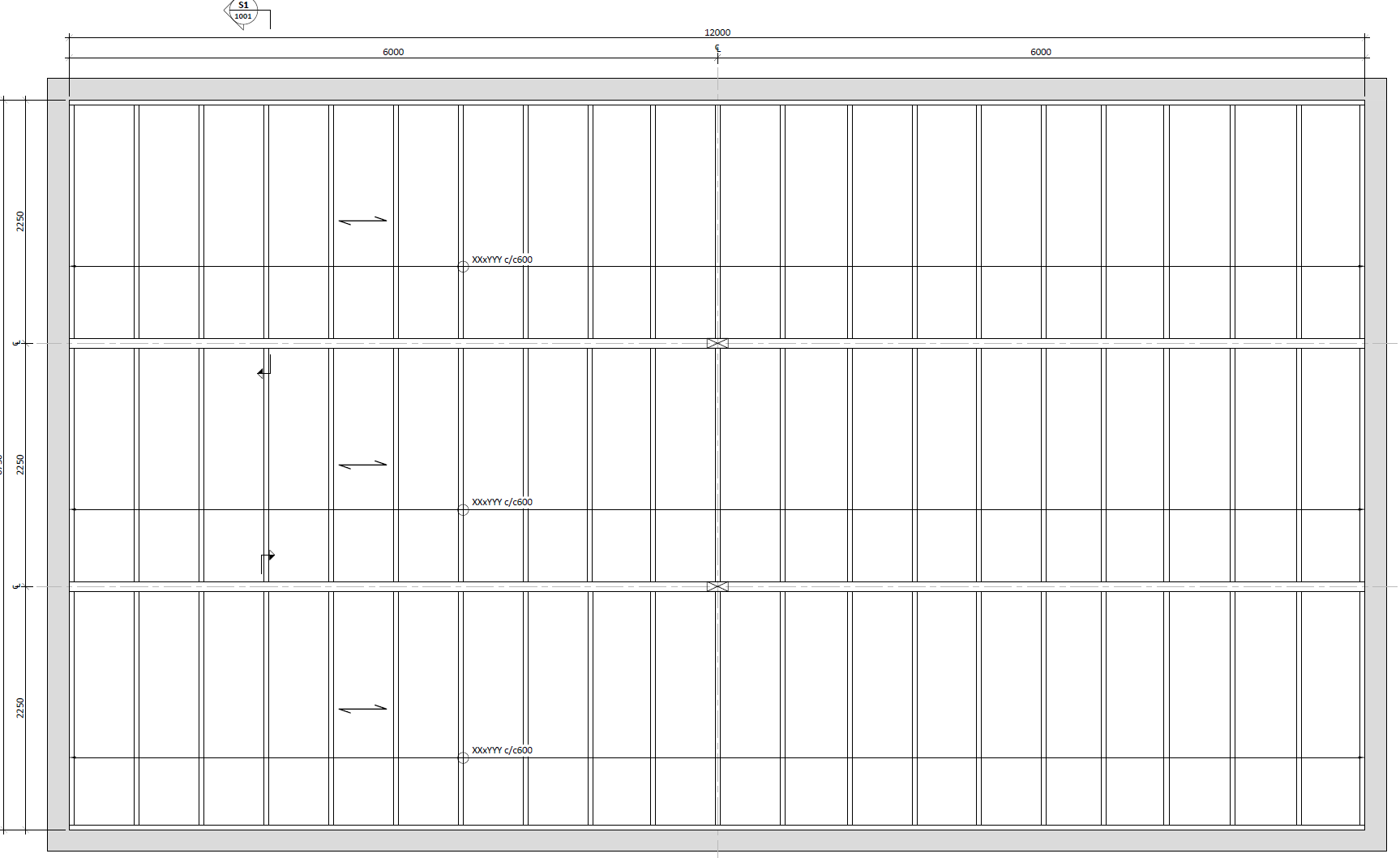 Figure shows a mezzanine in an office building.