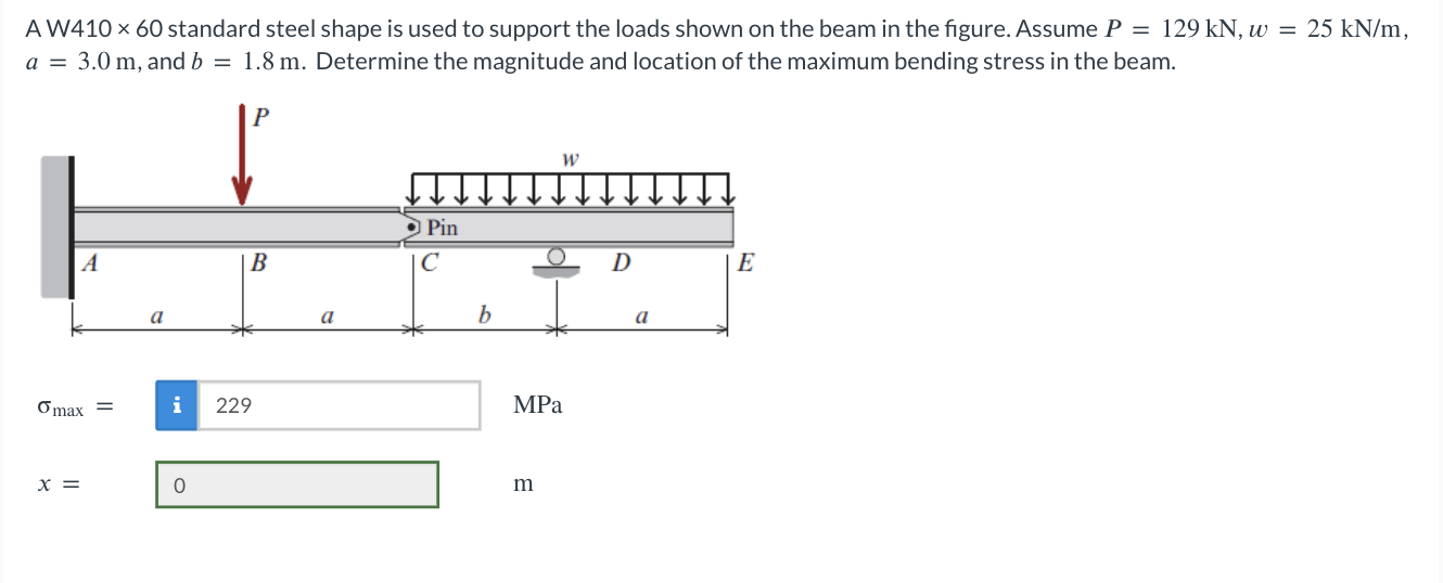 A W 4 1 0 6 0 standard steel shape is used to