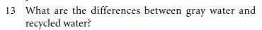 1 3 What are the differences between gray water