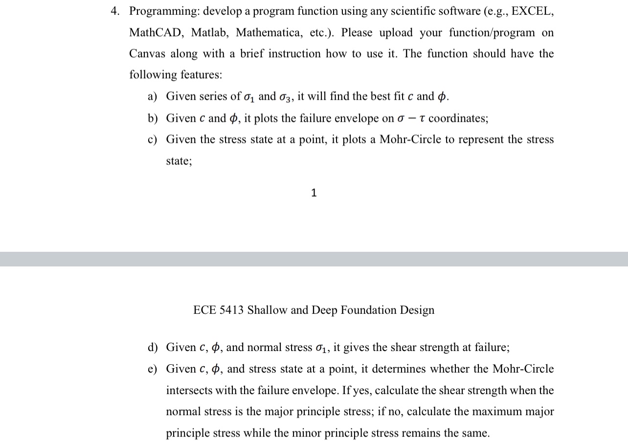 Programming: develop a program function using any