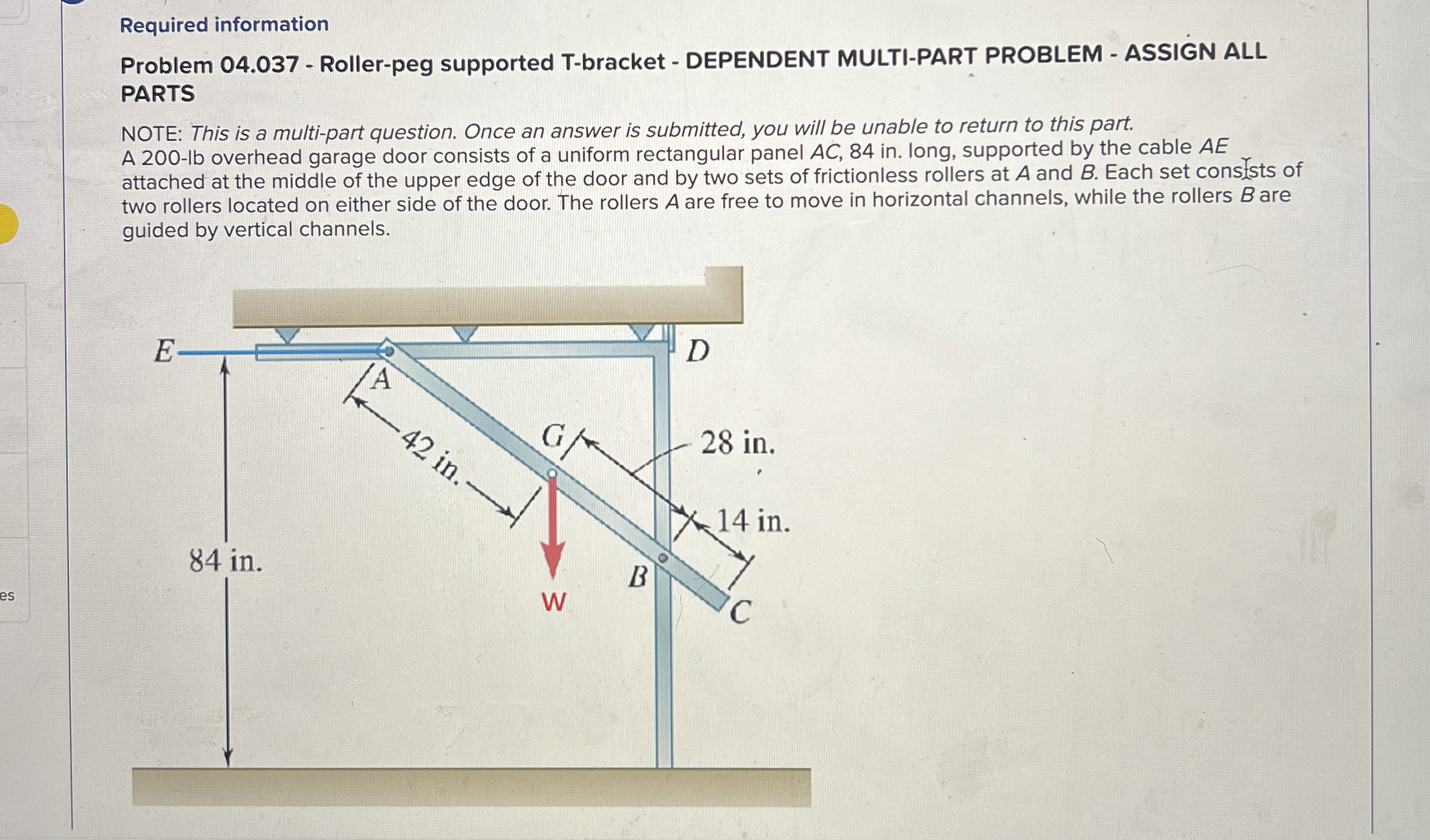 Required information Problem 0 4 . 0 3 7 - Roller