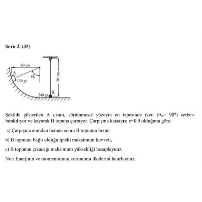 Saru 2 ( 3 5 ) ekilde g sterilen A cismi, s rt