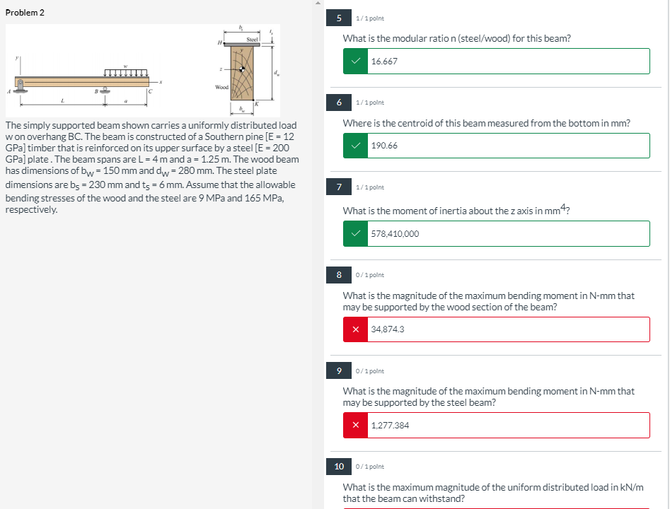 4 1 point What is the normal stress on the